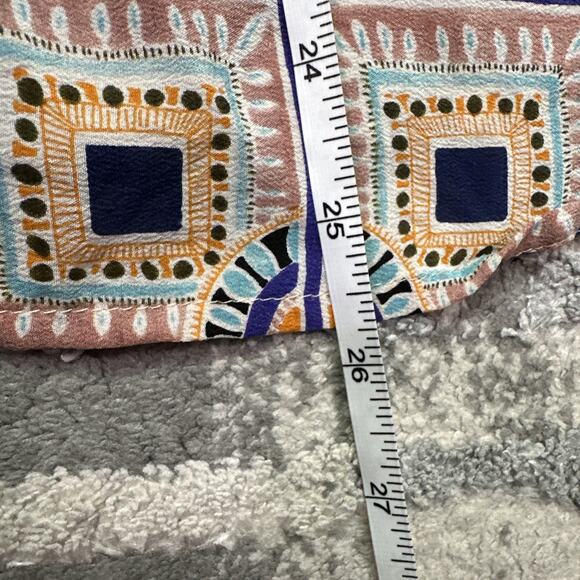 Maeve Anthropologie Cream Button Back 100% Silk Sydney Blouse Top Sz 4‎ Small - Picture 7 of 8